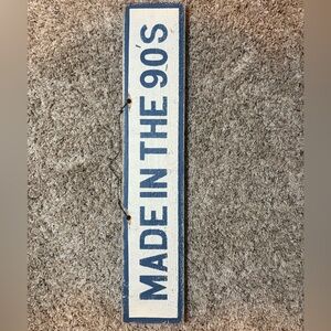 Brandy Melville 'Made in the 90s' wooden wall Sign